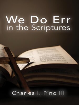 cover image of We Do Err in the Scriptures